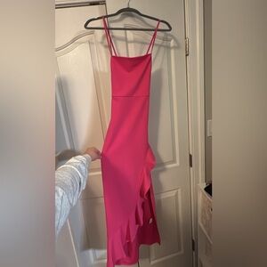 Elegant Pink Sleeveless Dress